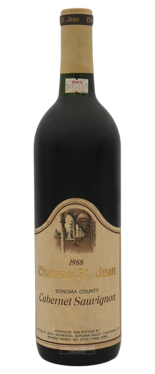 Chateau St Jean Cabernet Sauvignon Sonoma County 1988 750ml - 1