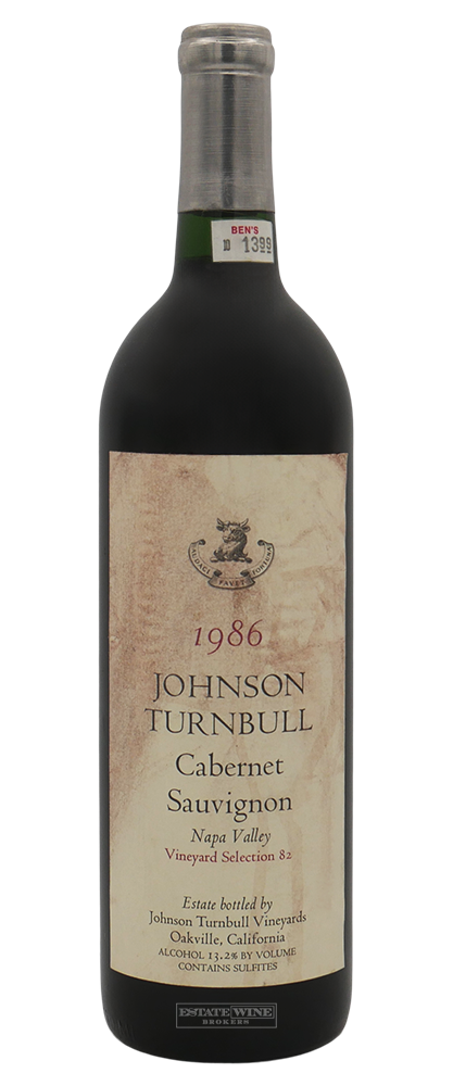 Johnson Turnbull Cabernet Sauvignon Vineyard Selection Napa Valley 1986 750ml [Stained Label] - 1