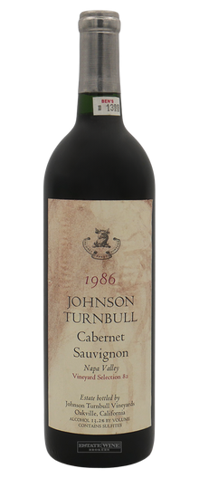 Johnson Turnbull Cabernet Sauvignon Vineyard Selection Napa Valley 1986 750ml [Stained Label] - 1