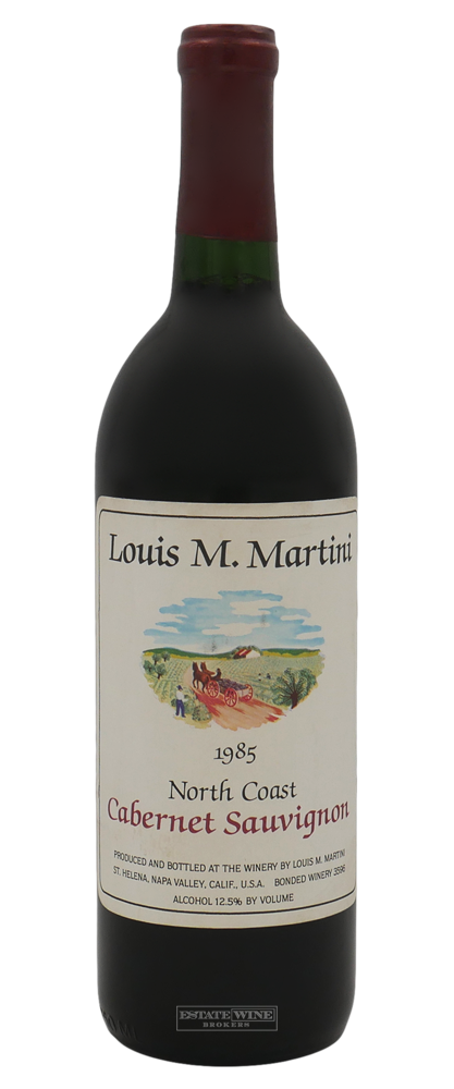 Louis M Martini Cabernet Sauvignon North Coast 1985 750ml [Damaged Label] - 1