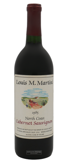 Louis M Martini Cabernet Sauvignon North Coast 1985 750ml [Damaged Label] - 1