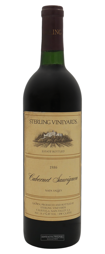 Sterling Vineyard Cabernet Sauvignon Estate Napa Valley 1986 750ml - 1
