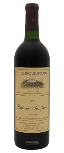 Sterling Vineyard Cabernet Sauvignon Estate Napa Valley 1986 750ml - 1