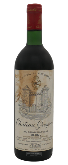 Greysac 1982 750ml [Stained Label] - 1