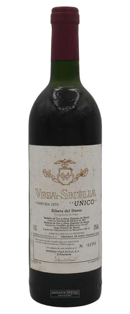 Vega Sicilia Unico Riberea del Duero 1970 750ml - 1