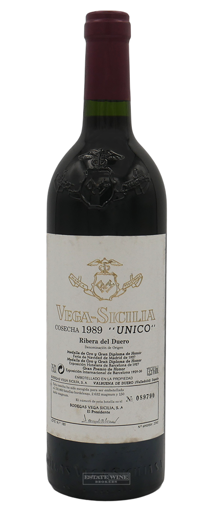 Vega Sicilia Unico Riberea del Duero 1989 750ml - 1