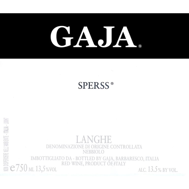 Gaja Sperss Langhe 2010 750ml - 1
