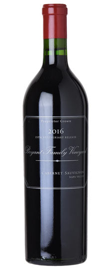 Bryant Family Vineyards Cabernet Sauvignon Napa Valley 25th Anniversary Release 2016 750ml - 1