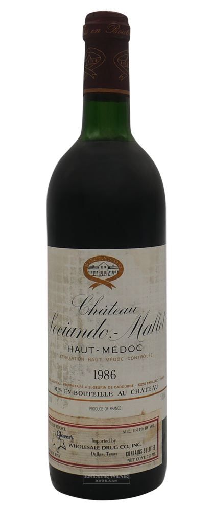 Sociando-Mallet 1986 750ml - 1
