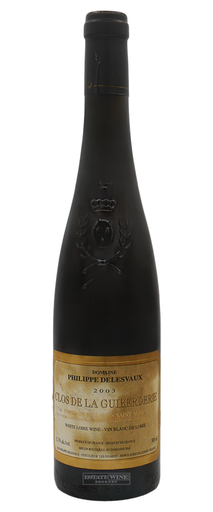 Philippe Delesvaux Clos de la Guiberderie Coteaux du Layon Saint Aubin 2003 500ml [Stained Label] - 1