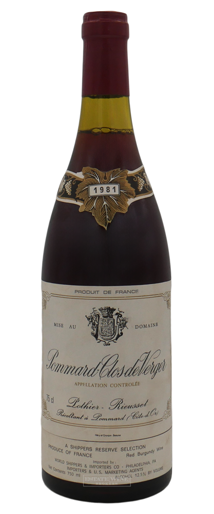 Lothier-Rieusset Pommard Clos de Verger 1981 750ml - 1