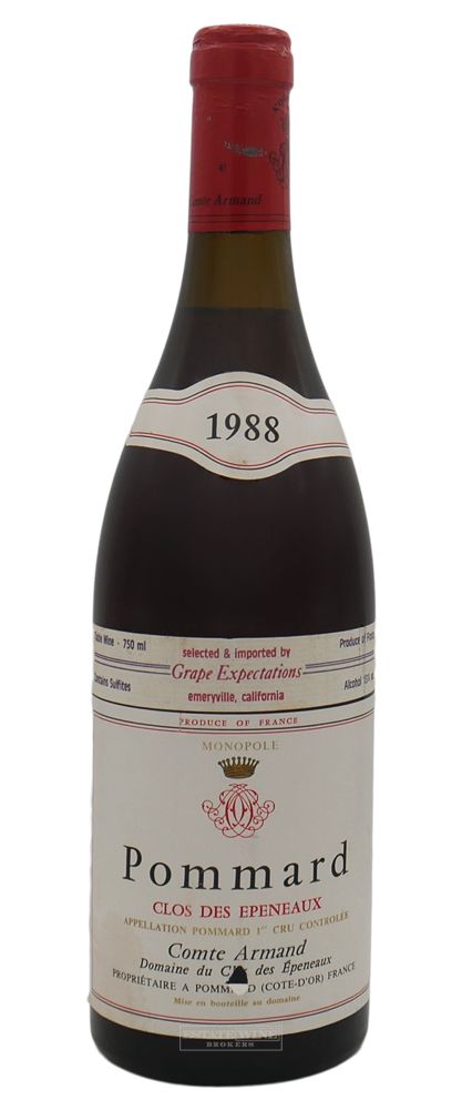 Comte Armand Pommard 1er Cru Clos des Epeneaux Monopole 1988 750ml - 1