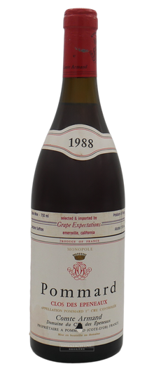 Comte Armand Pommard 1er Cru Clos des Epeneaux Monopole 1988 750ml - 1