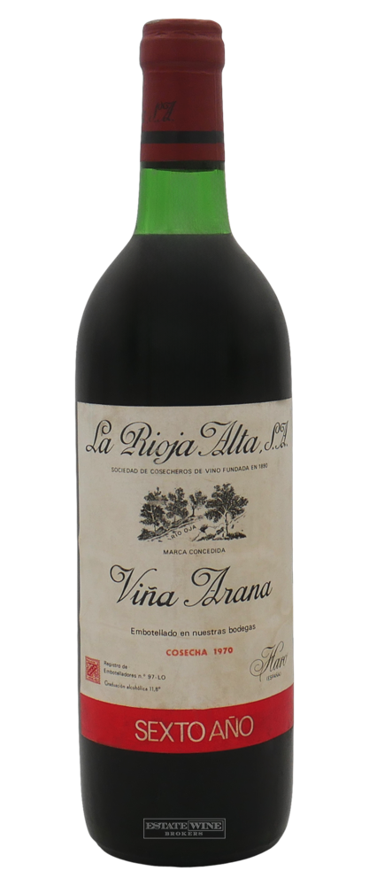 La Rioja Alta Vina Arana Gran Reserva Rioja 1970 750ml - 1