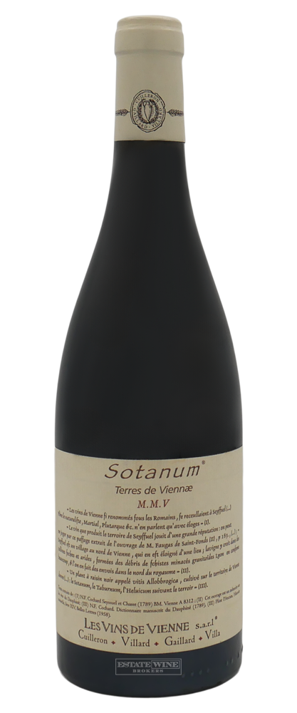 Les Vins de Vienne Sotanum Terres de Viennae Collines Rhodaniennes 2005 750ml - 1