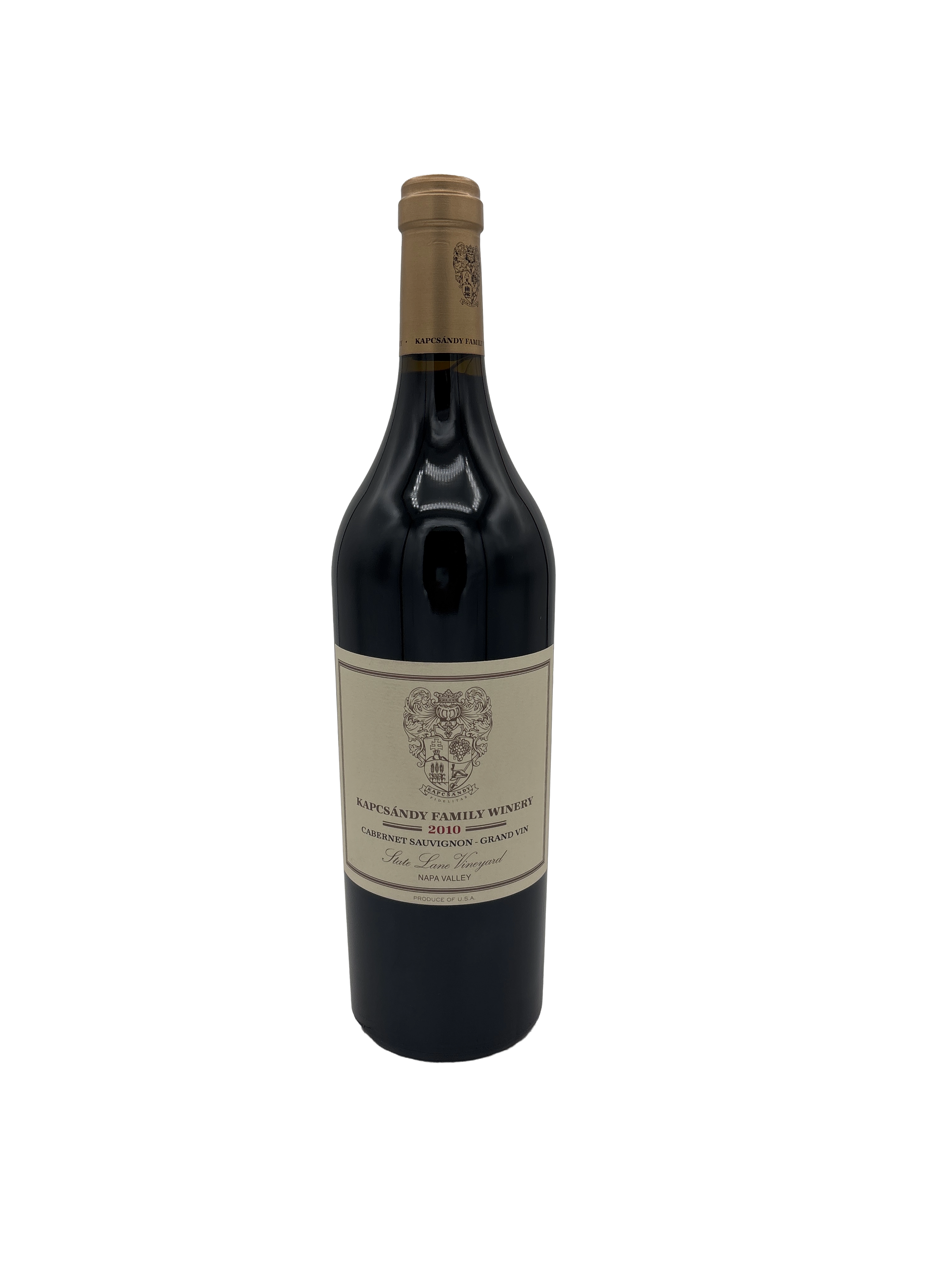 Kapcsandy State Lane Vineyard Cabernet Sauvignon Grand-Vin 2010 750ml - 1
