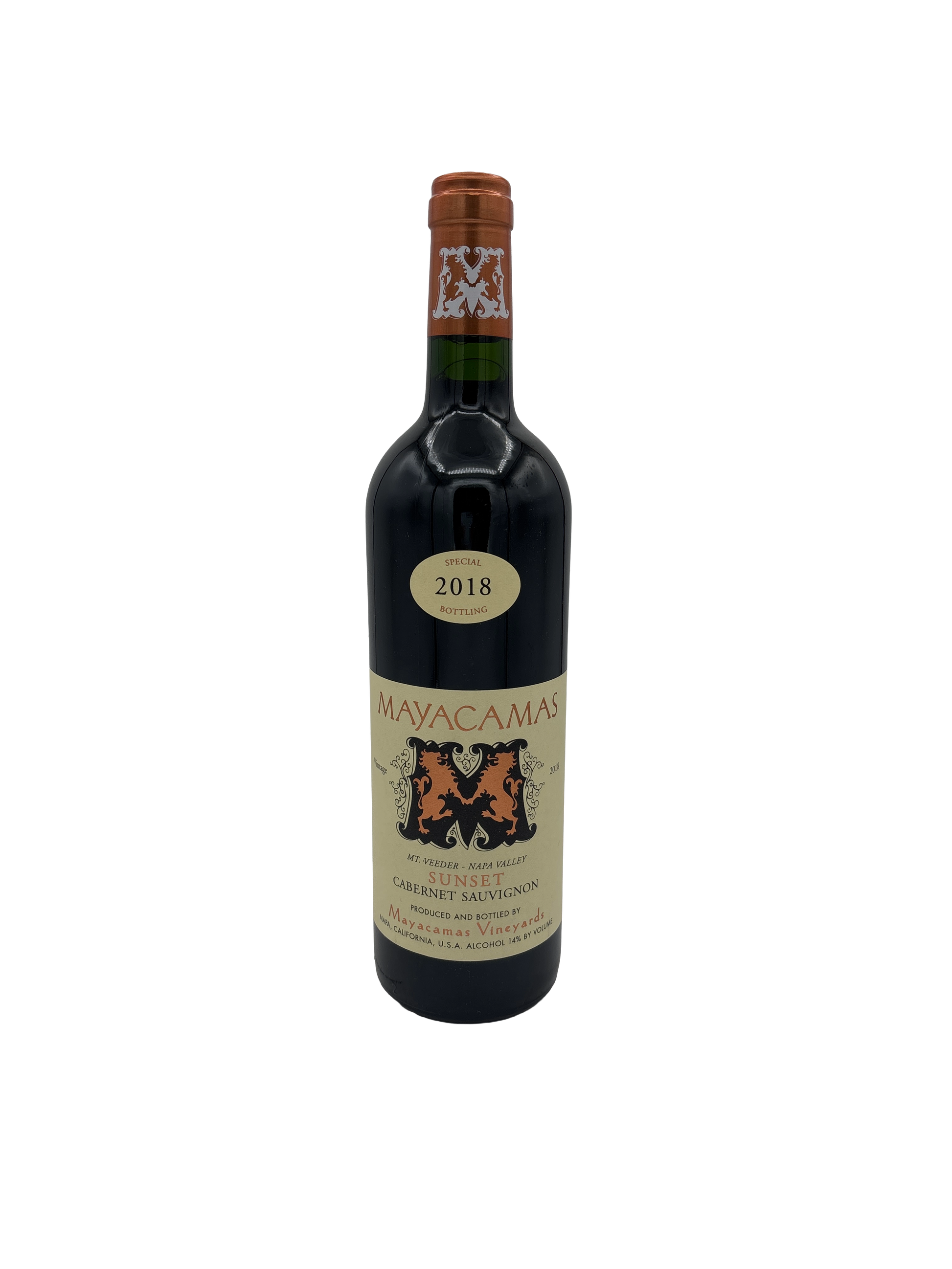 Mayacamas Vineyards Sunset Cabernet Sauvignon 2018 750ml - 1