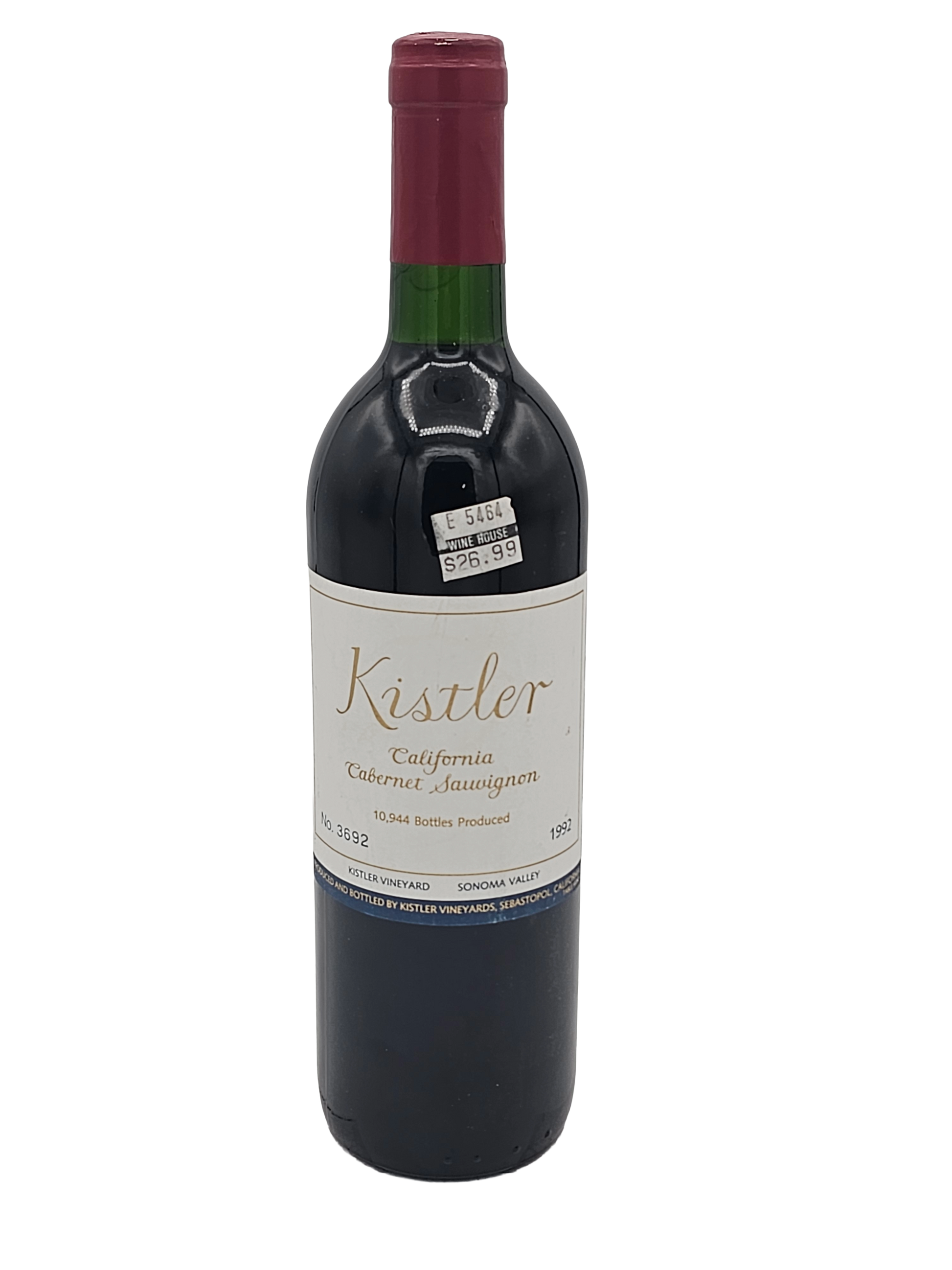 Kistler Cabernet Sauvignon Sonoma Valley 1992 750ml - 1