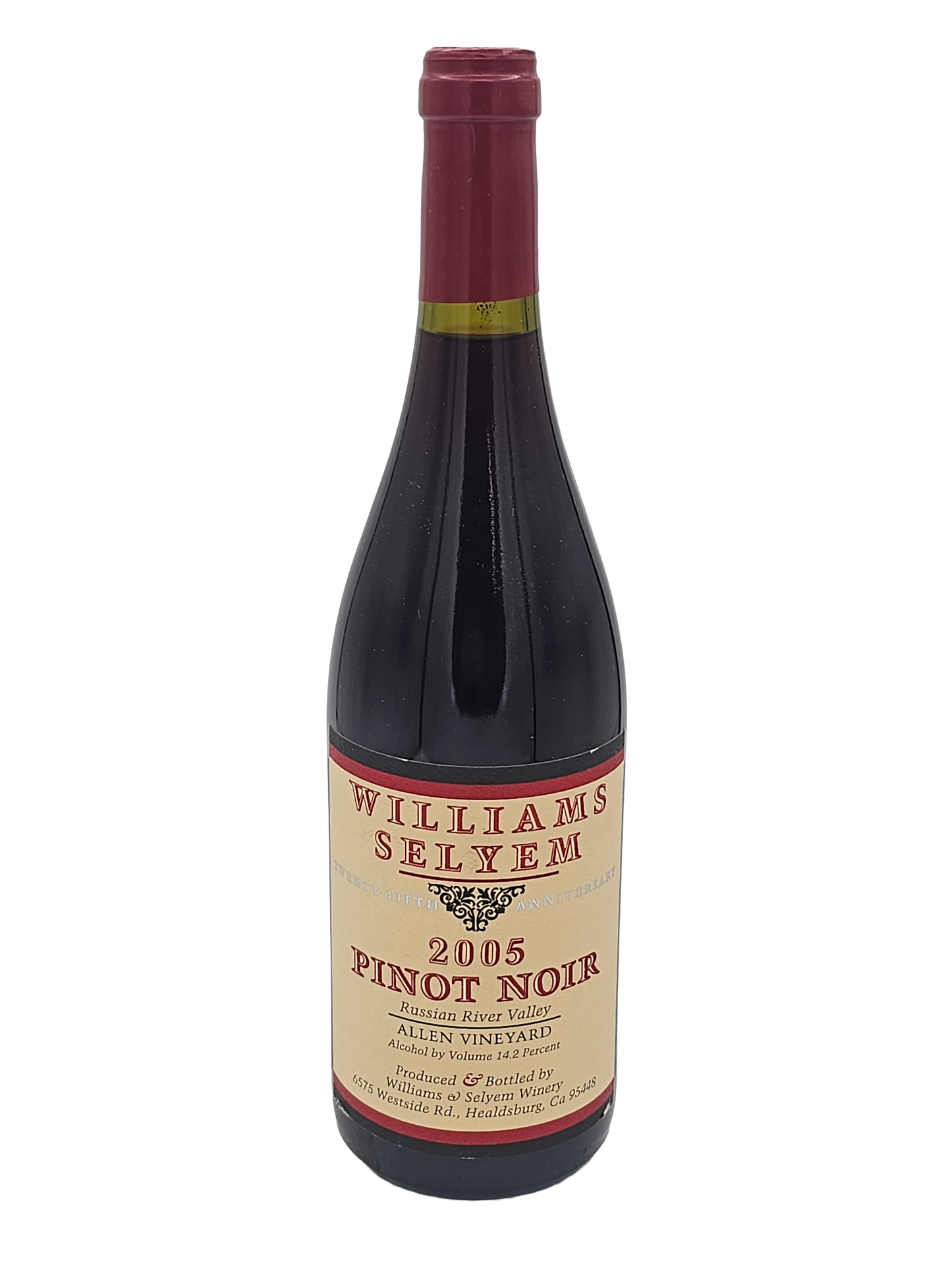 Williams Selyem Pinot Noir Allen Vineyard Russian River Valley 2005 750ml - 1