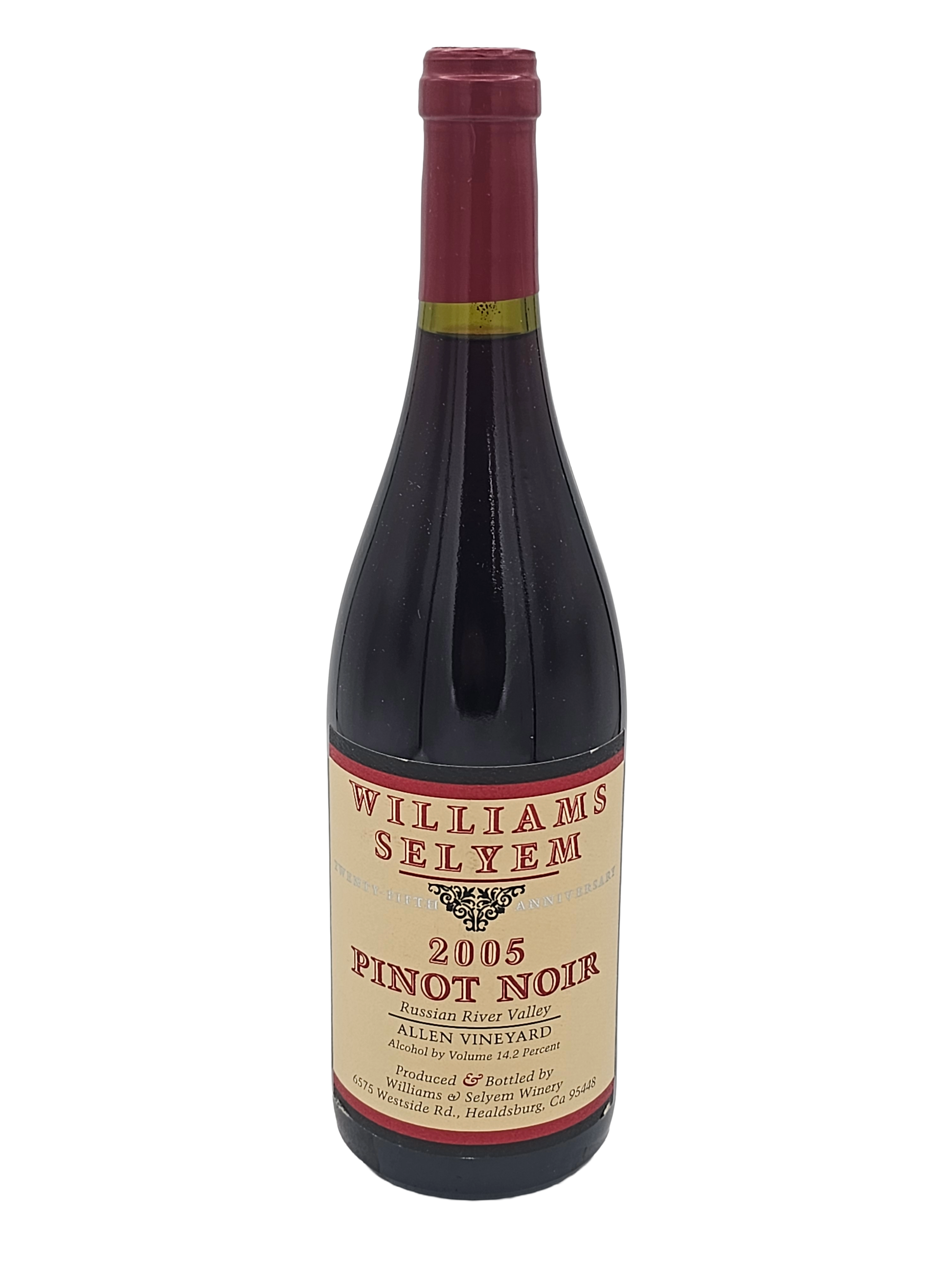 Williams Selyem Pinot Noir Allen Vineyard Russian River Valley 2005 750ml - 1