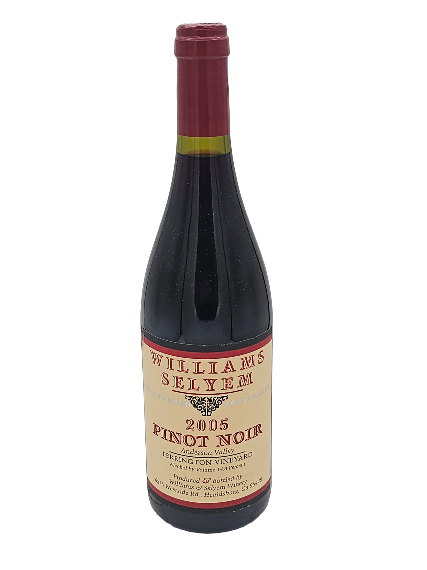 Williams Selyem Pinot Noir Ferrington Vineyard Anderson Valley 2005 750ml - 1