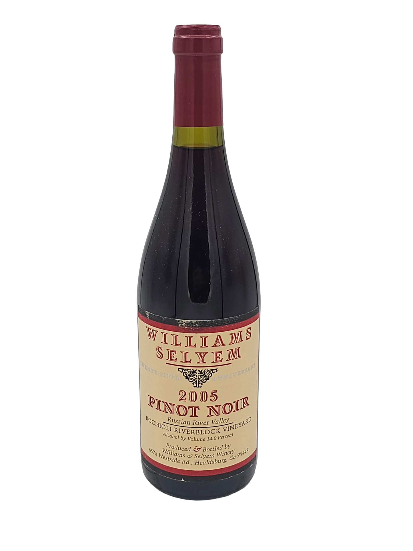 Williams Selyem Pinot Noir Rochioli River Block Russian River Valley 2005 750ml - 1