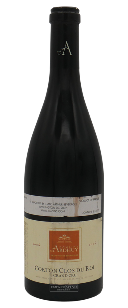 Domaine d'Ardhuy Corton-Clos du Roi Grand Cru 2005 750ml [Stained Label] - 1