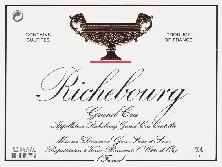 Domaine Gros Frere & Soeur Richebourg Grand Cru 2014 750ml - 1