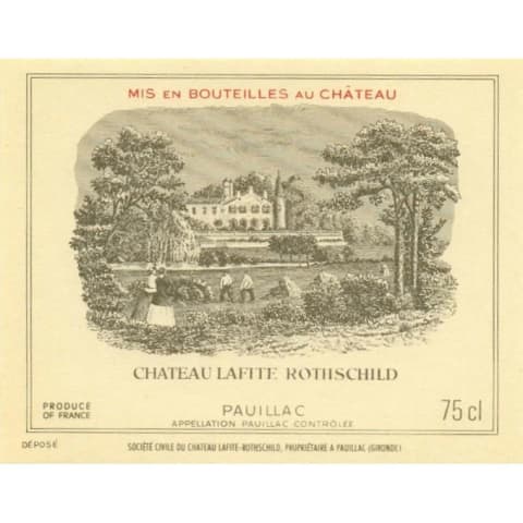 Lafite Rothschild 1955 750ml [rebouchee aux chateau] - 1