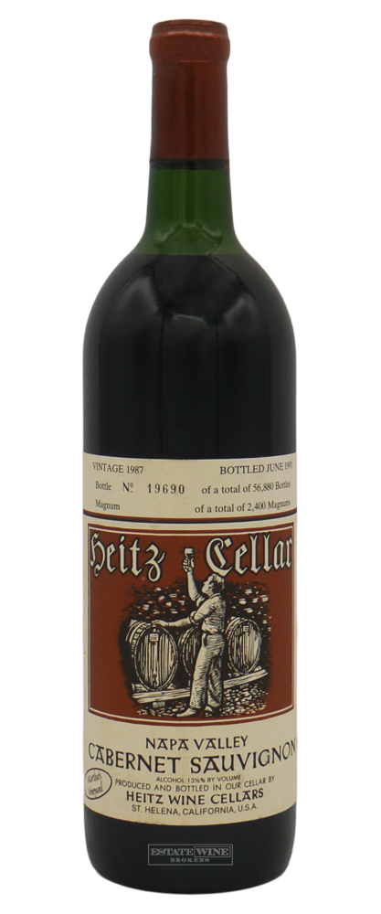 Heitz Cellar Cabernet Sauvignon Martha's Vineyard Napa Valley 1987 750ml [Top Shoulder] - 1