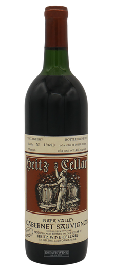 Heitz Cellar Cabernet Sauvignon Martha's Vineyard Napa Valley 1987 750ml [Top Shoulder] - 1