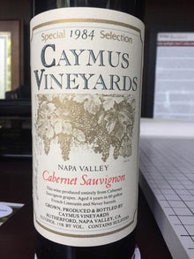 Caymus Special Selection Cabernet Sauvignon 1984 750ml - 1