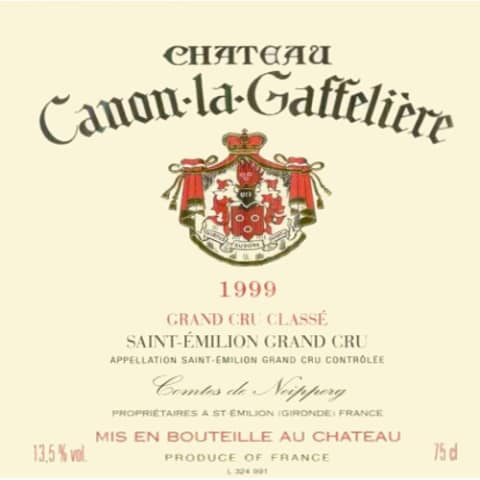 Canon La Gaffeliere 1999 750ml - 1