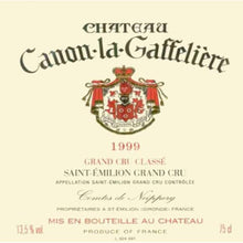 Canon La Gaffeliere 1999 750ml - 1