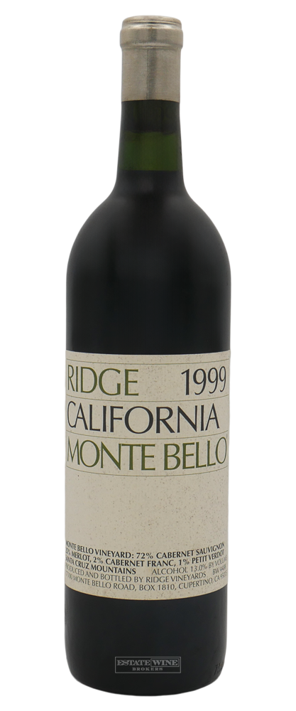 Ridge Monte Bello 1999 750ml - 1