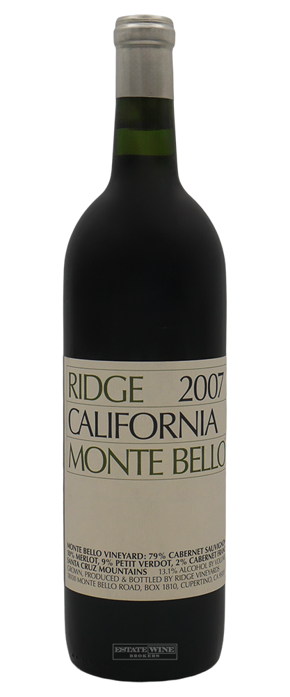 Ridge Vineyards Monte Bello Santa Cruz Mountains 2007 750ml - 1