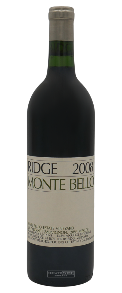 Ridge Vineyards Monte Bello Santa Cruz Mountains 2008 750ml - 1