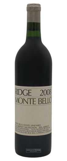 Ridge Vineyards Monte Bello Santa Cruz Mountains 2008 750ml - 1