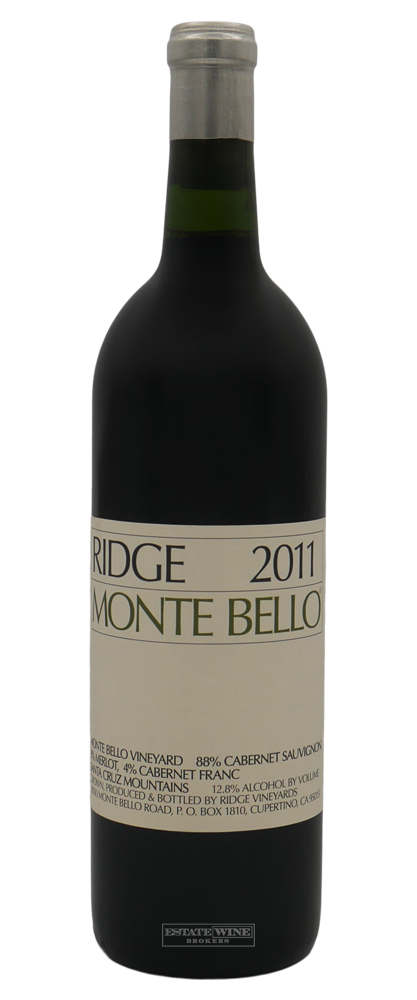 Ridge Vineyards Monte Bello Santa Cruz Mountains 2011 750ml - 1
