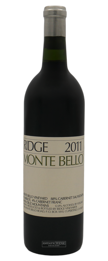 Ridge Vineyards Monte Bello Santa Cruz Mountains 2011 750ml - 1