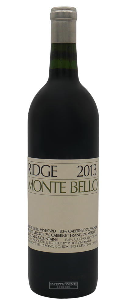 Ridge Vineyards Monte Bello Santa Cruz Mountains 2013 750ml - 1