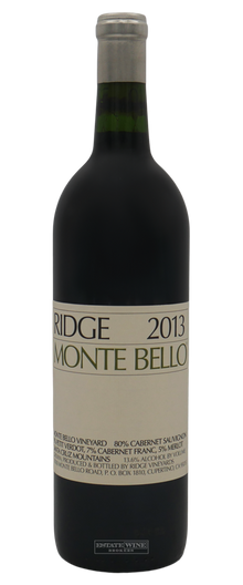 Ridge Vineyards Monte Bello Santa Cruz Mountains 2013 750ml - 1
