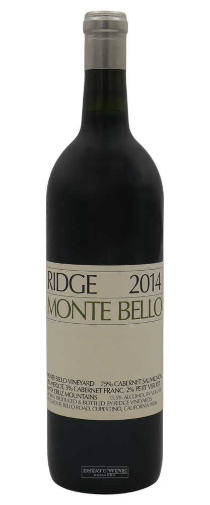 Ridge Vineyards Monte Bello Santa Cruz Mountains 2014 750ml - 1
