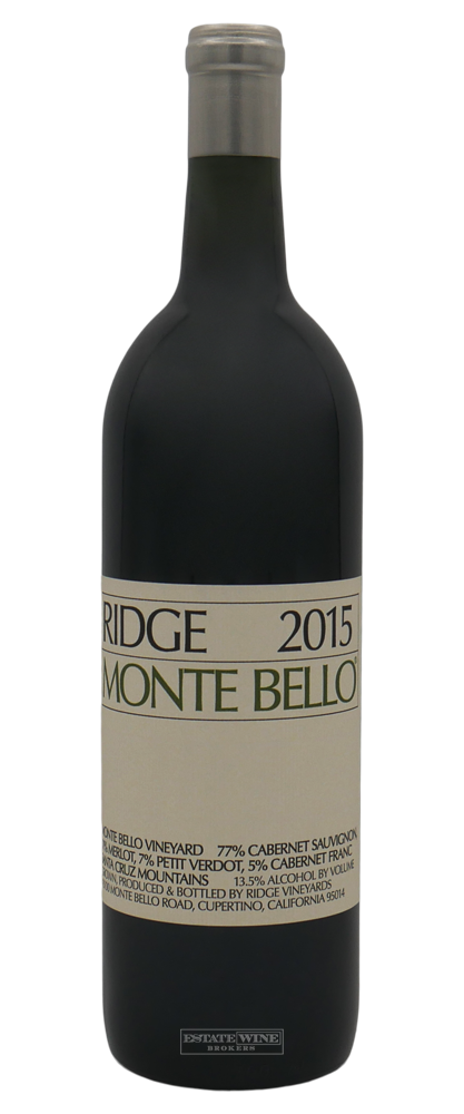 Ridge Vineyards Monte Bello Santa Cruz Mountains 2015 750ml - 1