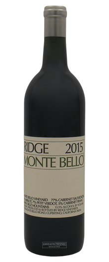 Ridge Vineyards Monte Bello Santa Cruz Mountains 2015 750ml - 1