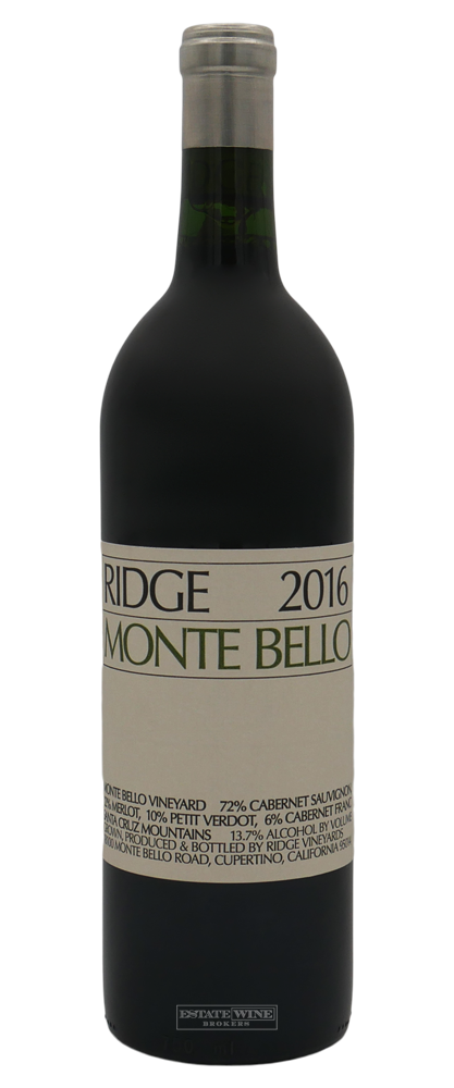 Ridge Vineyards Monte Bello Santa Cruz Mountains 2016 750ml - 2