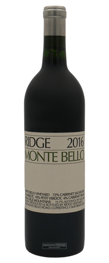 Ridge Vineyards Monte Bello Santa Cruz Mountains 2016 750ml - 2