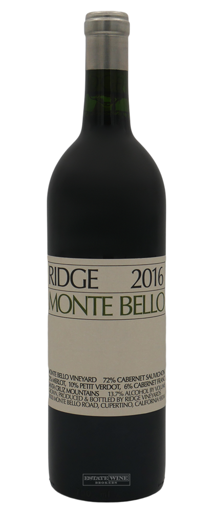 Ridge Vineyards Monte Bello Santa Cruz Mountains 2016 750ml - 2
