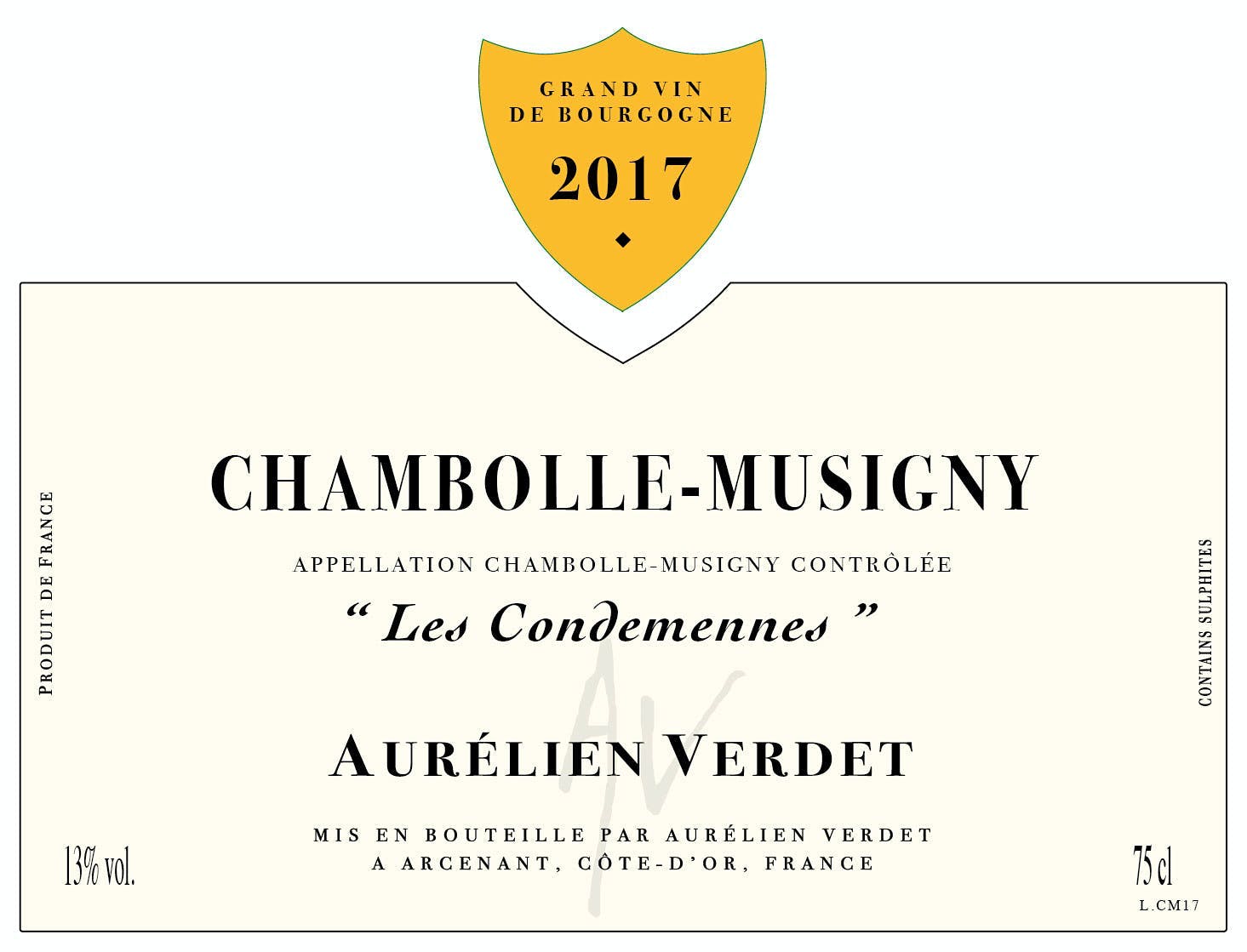 Domaine Aurelien Verdet Chambolle Musigny Les Condemennes 2017 750ml - 1