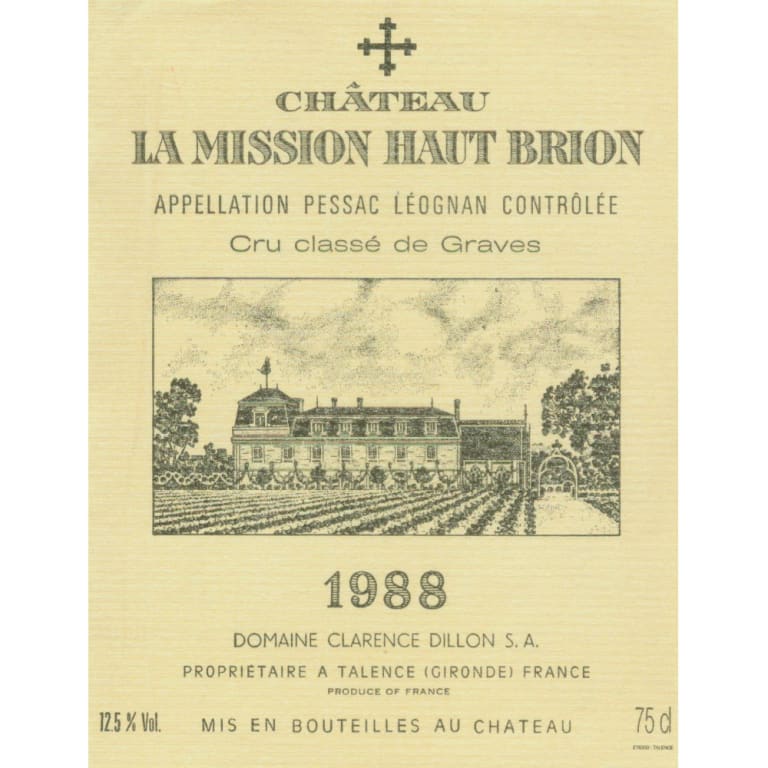La Mission Haut Brion 1988 750ml - 1